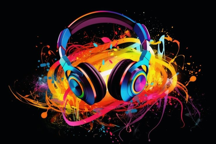 A colorful modern music background (2961188)