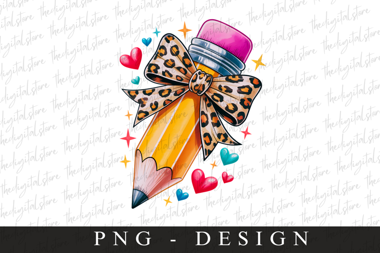 Coquette Pencil Png | School Png | Sublimation