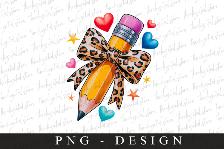 Coquette Pencil Png | School Png | Sublimation
