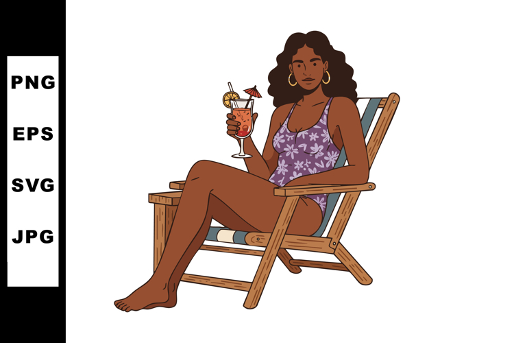 Beach Chair Clipart Image 4