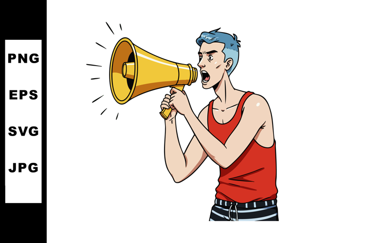 Shout Clipart Image 11