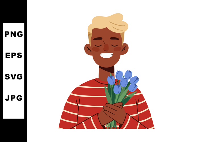 Blue Flowers Clipart Image 10