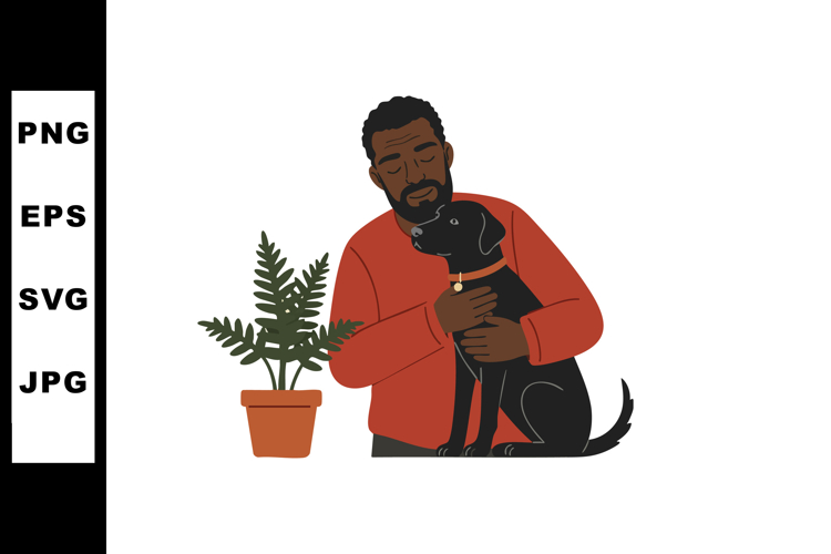 Black Dog Clipart Image 3