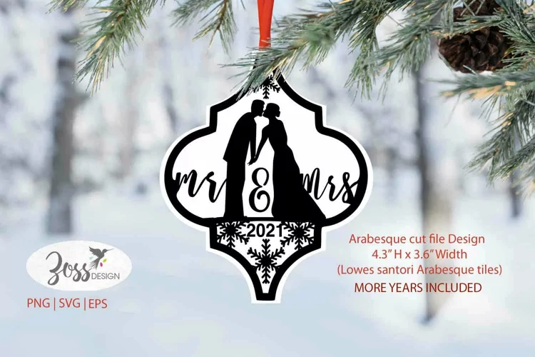 Arabesque Christmas SVG |Mr. & Mrs Wedding arabesque svg png
