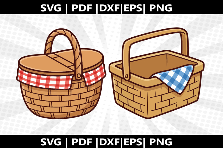 Picnic Basket cricut Silhouette,kids Shirt