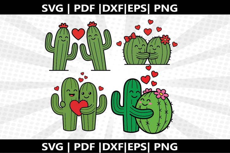 Cactus COUPLE cricut Silhouette,kids Shirt ,Cut