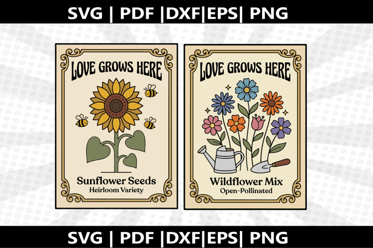 Seed Packet cricut Silhouette,kids Shirt