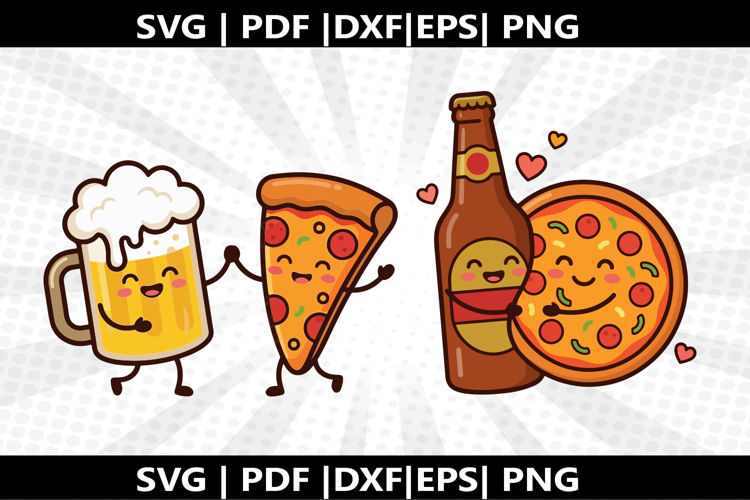 Beer   Pizza cricut Silhouette,kids Shirt