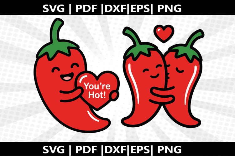 Spicy Pepper Love cricut Silhouette,kids Shirt