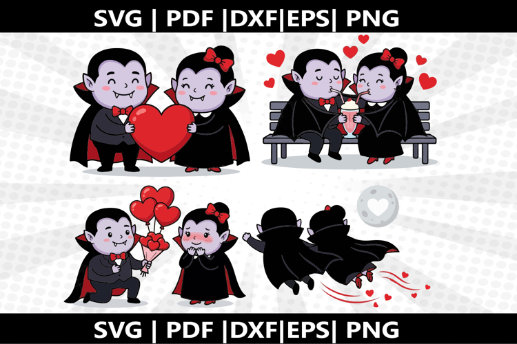 Darcula Couple cricut Silhouette,kids Shirt