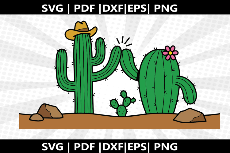 Cactus Desert high five cricut Silhouette,kids Shirt ,Cut