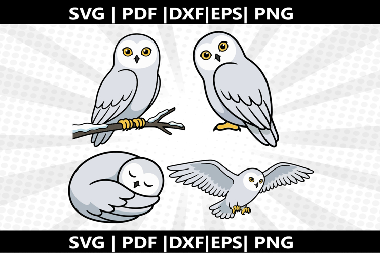 Snowy Owl cricut Silhouette,kids Shirt