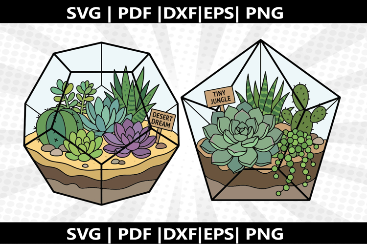 Succulent Terrarium cricut Silhouette,kids Shirt