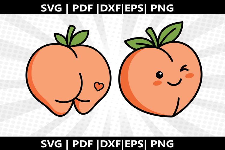 Peach Bum cricut Silhouette,kids Shirt