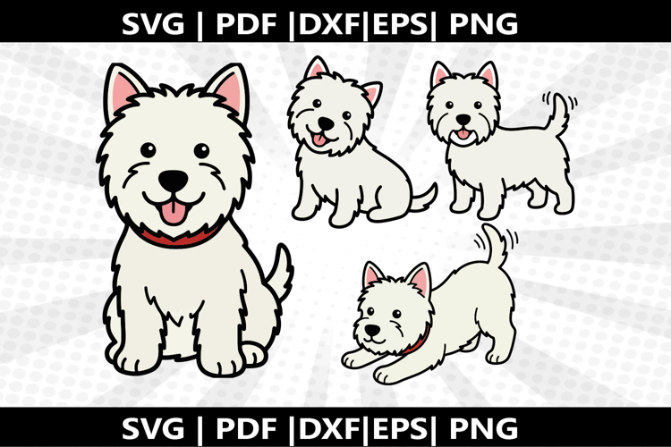 West Highland Terrier cricut Silhouette,kids Shirt