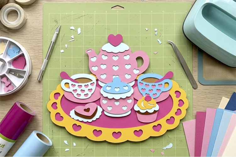 Rag Doll Tea Party 3D SVG