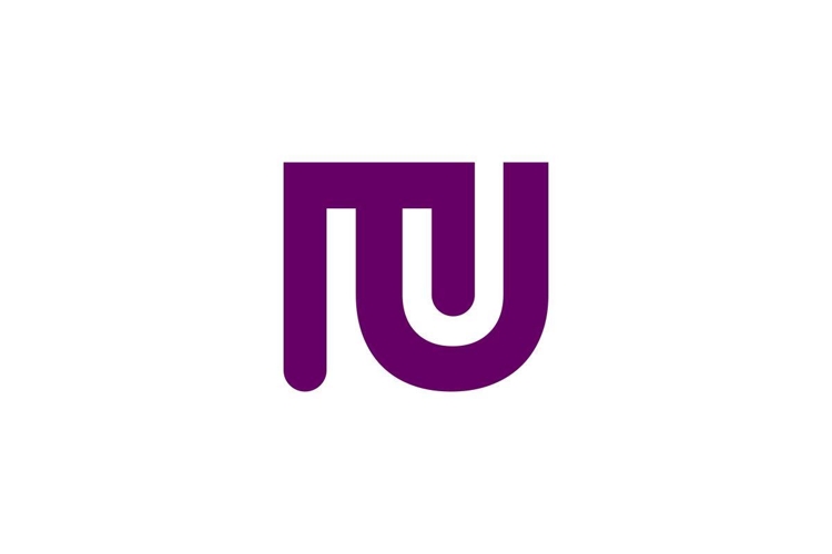 MU letter logo design. MU