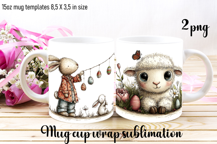 Funny easter animal Sublimation | mug Print