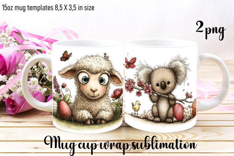Funny easter animal Sublimation | mug Print