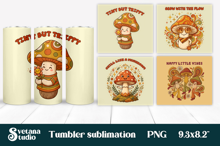 Vintage Mushroom Illustration Image 5