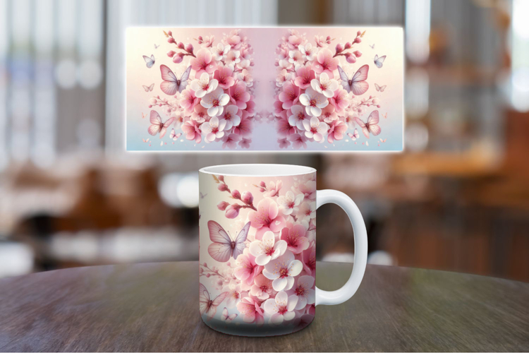 Mug Wrap Sublimation - Flowers