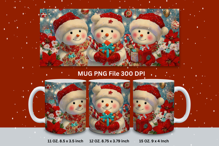 Christmas Snowman Clipart Image 16