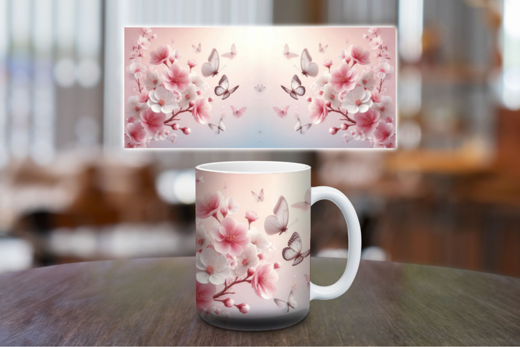 Mug Wrap Sublimation - Flowers