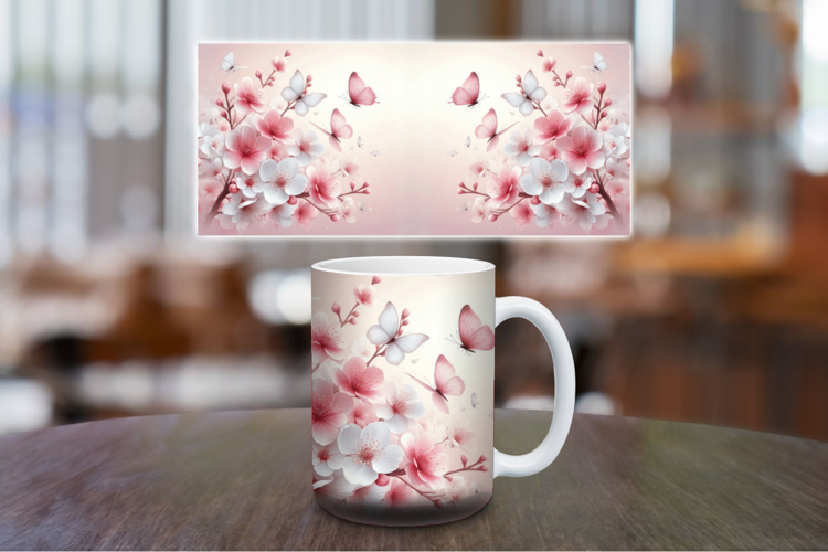 Mug Wrap Sublimation - Flowers