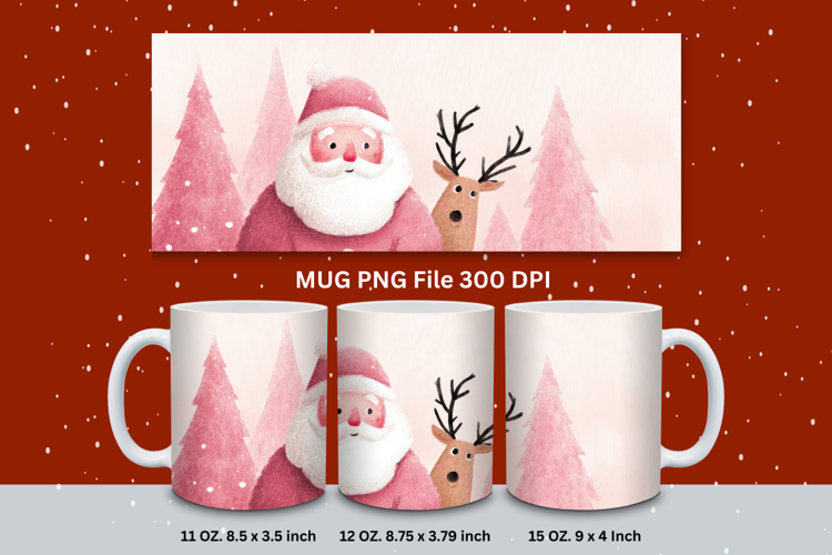 Christmas Mug Snowflakes Winter Mug Snowman Sublimation_12