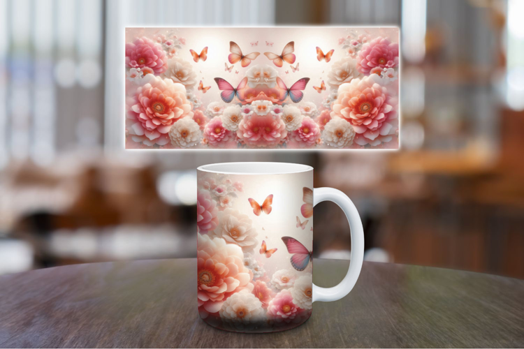 Mug Wrap Sublimation - Flowers
