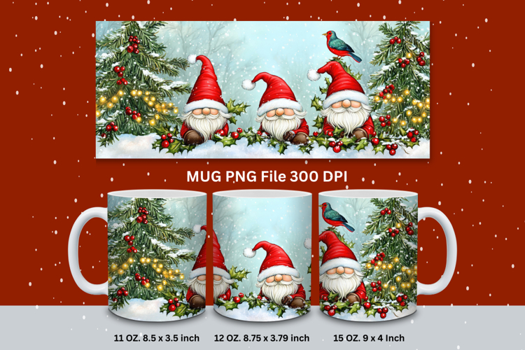Christmas Mug Snowflakes Winter Mug Snowman Sublimation_163