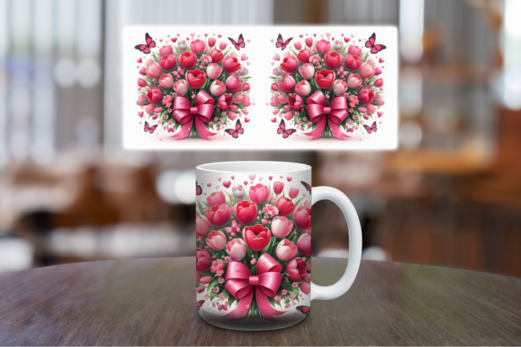 Mug Wrap Sublimation - Flowers
