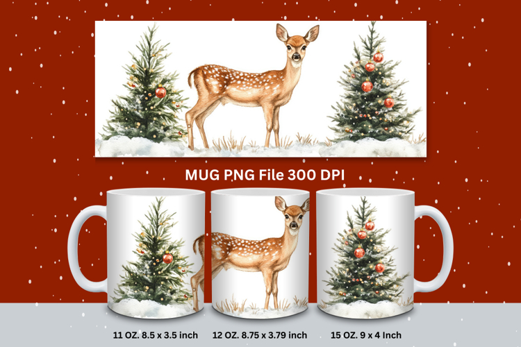 Christmas Mug Snowflakes Winter Mug Snowman Sublimation_174