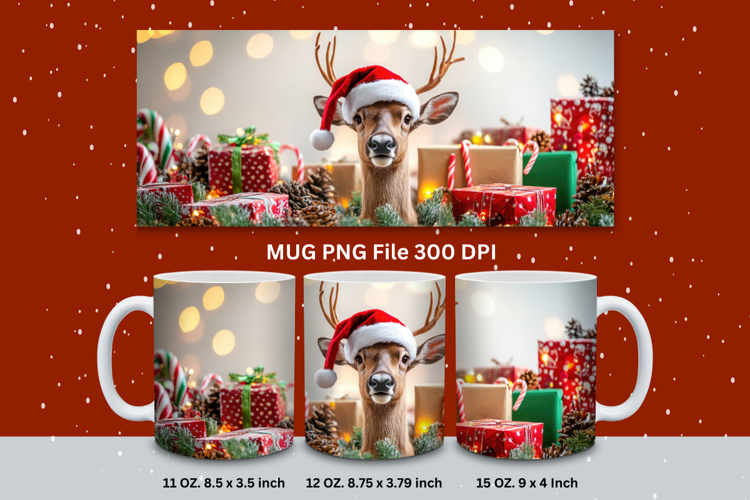 Christmas Mug Snowflakes Winter Mug Snowman Sublimation_175