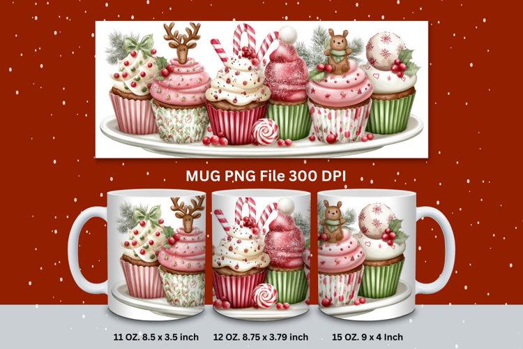 Christmas Mug Snowflakes Winter Mug Snowman Sublimation_176