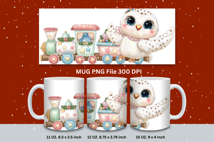 Christmas Mug Snowflakes Winter Mug Snowman Sublimation_178
