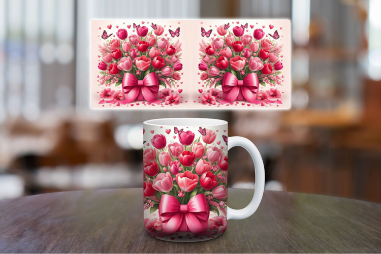 Mug Wrap Sublimation - Flowers
