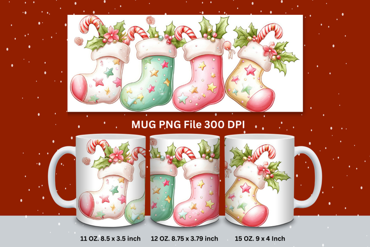 Christmas Mug Snowflakes Winter Mug Snowman Sublimation_180