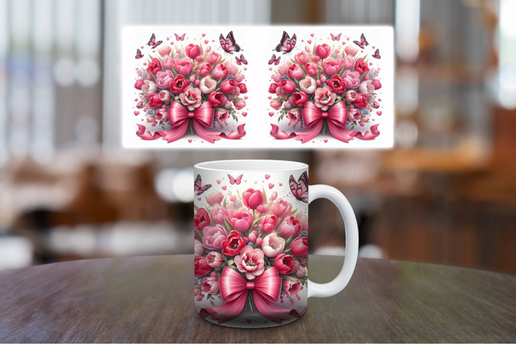 Mug Wrap Sublimation - Flowers