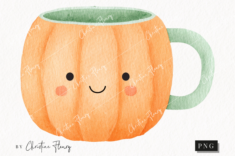 Cute Halloween Mug Clipart | Halloween PNG