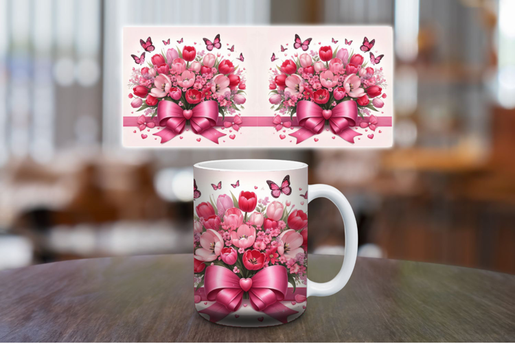 Mug Wrap Sublimation - Flowers