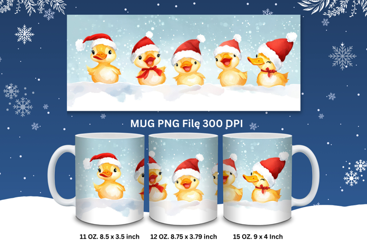Christmas Mug Snowflakes Winter Mug Snowman Sublimation_208
