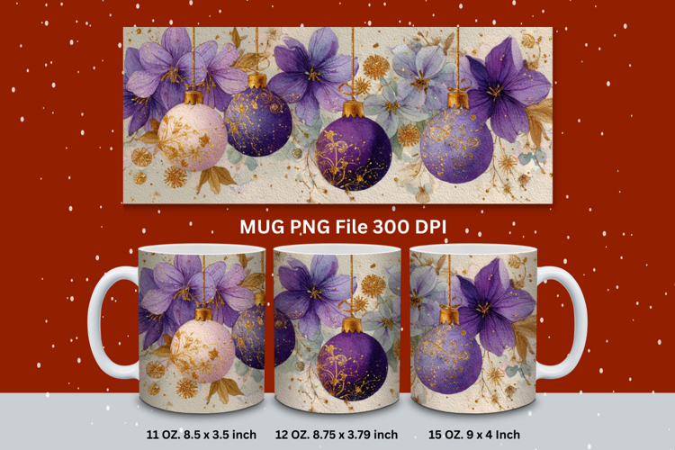 Christmas Mug Snowflakes Winter Mug Snowman Sublimation_213