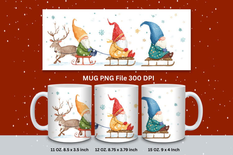 Christmas Mug Snowflakes Winter Mug Snowman Sublimation_217