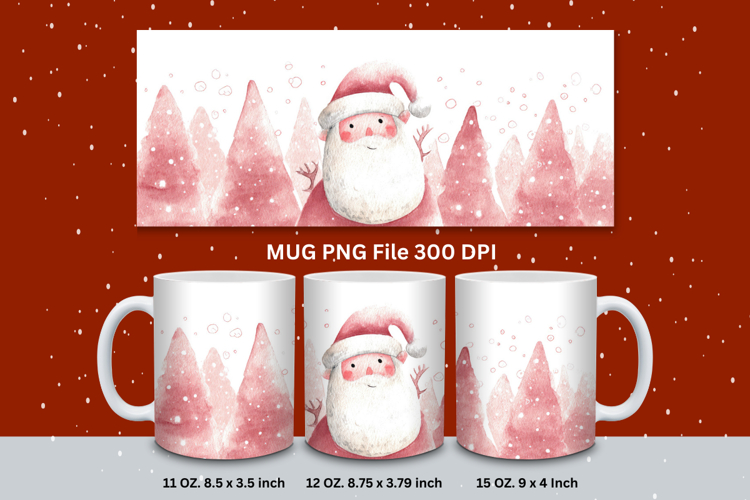 Christmas Mug Snowflakes Winter Mug Snowman Sublimation_223