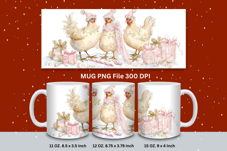 Christmas Mug Snowflakes Winter Mug Snowman Sublimation_228