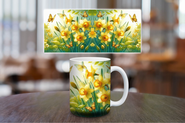 Mug Wrap Sublimation - Flowers