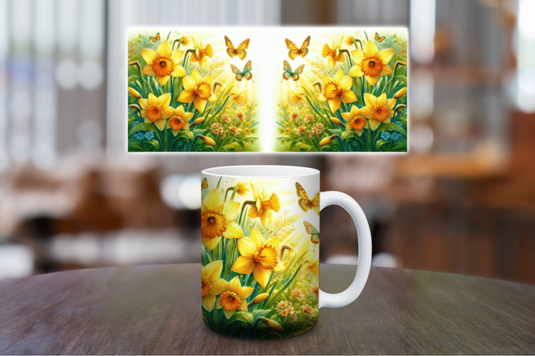 Mug Wrap Sublimation - Flowers