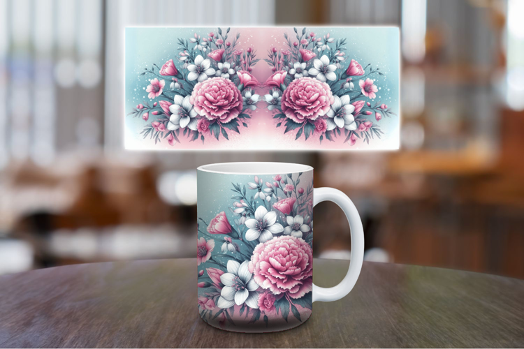 Mug Wrap Sublimation - Flowers