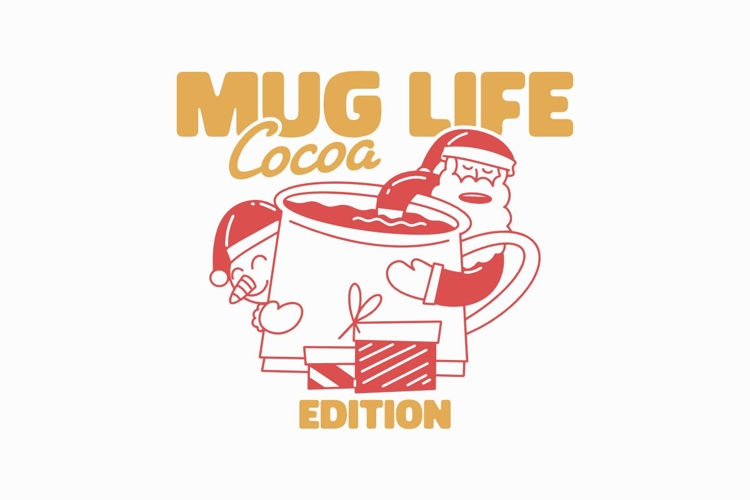 Mug Life Cocoa Edition Christmas T-shirt Design